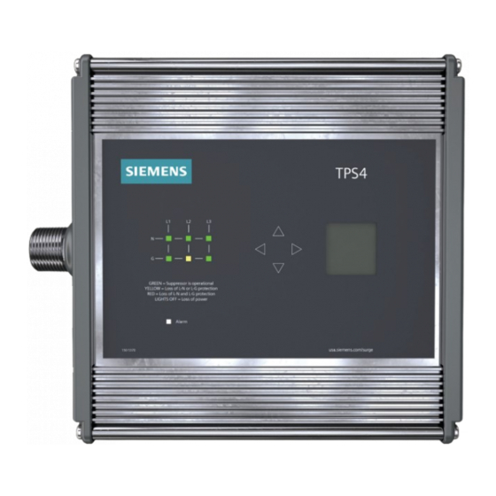 Siemens TPS4 13 Manuals