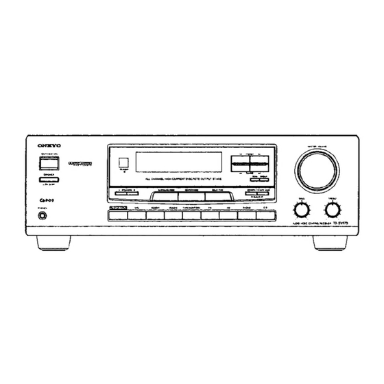 Onkyo TX-SV373 Service Manual