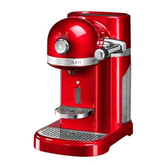 KitchenAid my machine Nespresso 5KES0504BAC/1 Manual