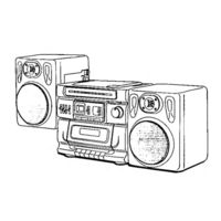 Panasonic RXDS520 - RADIO CASSETTE W/CD Operating Instructions Manual