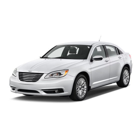 Chrysler 2012 200 Sedan Owner's Manual
