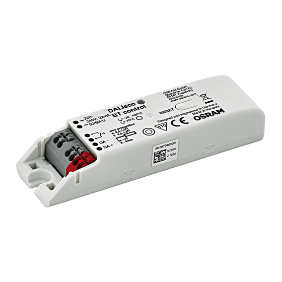 Osram DALIeco Installation And Operation Manual