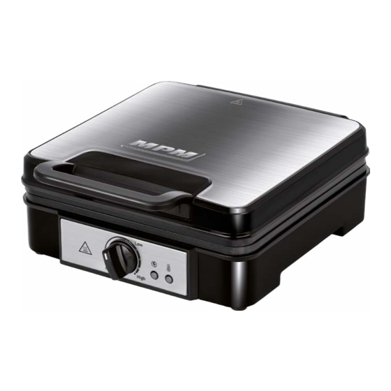 MPM MGO-36M Electric Waffle Iron Manuals