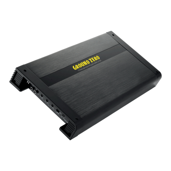 Ground Zero GZTA 4230X-B Owner's Manual