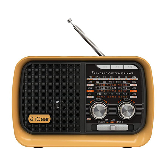 iGear VINTAGE VIBES iG-1112 Manual