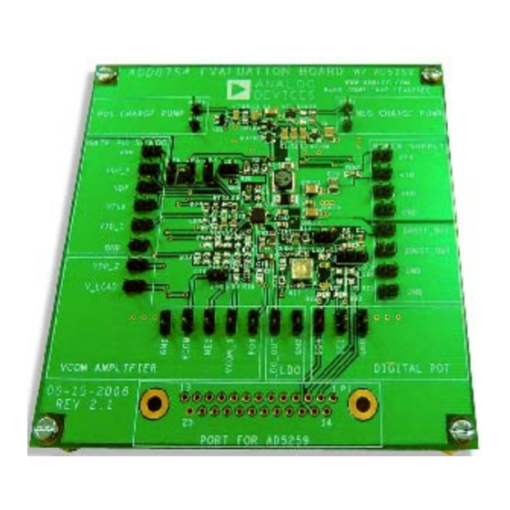Analog Devices ADD8754-EVAL Manual