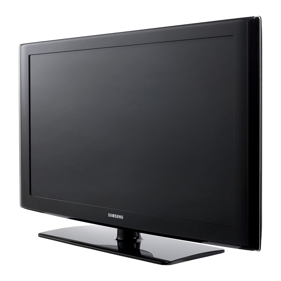 Samsung LN-T4065F - 40" LCD TV User Manual