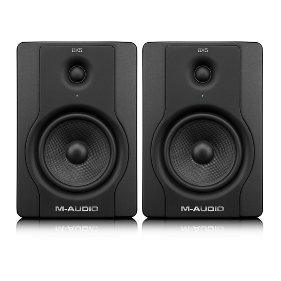M-Audio Studiophile BX5 User Manual