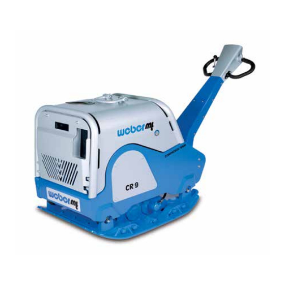 Weber mt CR 9 CCD 2.0 Operating And Maintenance Manual