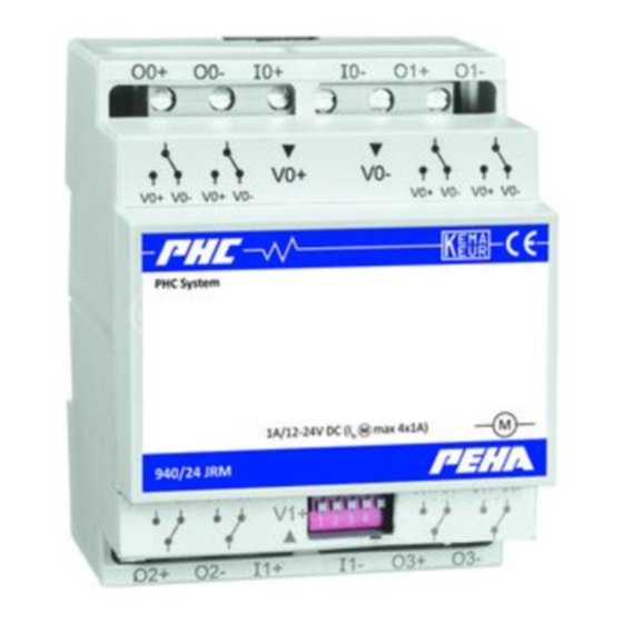 PEHA 940 BV Installation And Operating Instructions
