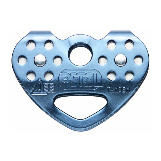 Petzl TANDEM P21 Manual