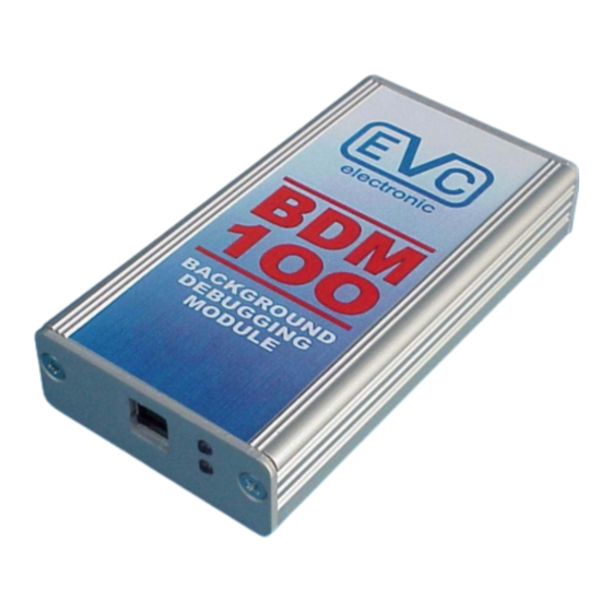 EVC BDM100 Manual