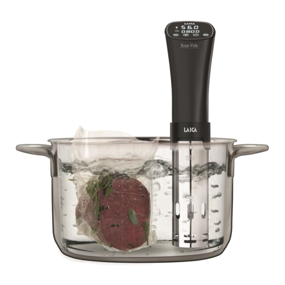 Laica Sous Vide SVC100 Instructions And Warranty