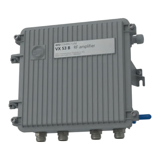 Wisi VX 52 B Series Operating Instructions Manual