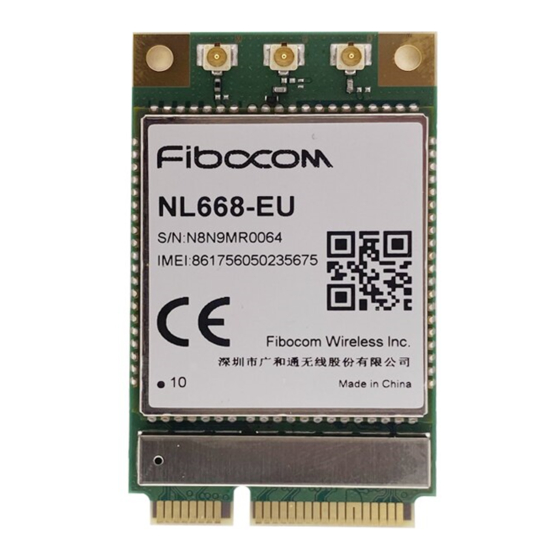 Fibocom NL668-EAU-MiniPCIe-10 User Manual