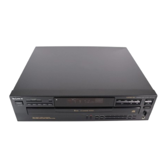 Sony CDP-C445 Operating Instructions Manual