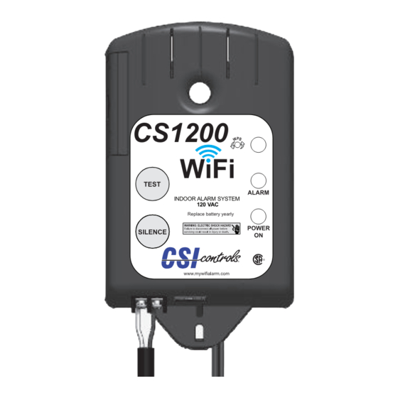 CSI Controls CS1200 Quick Start Manual