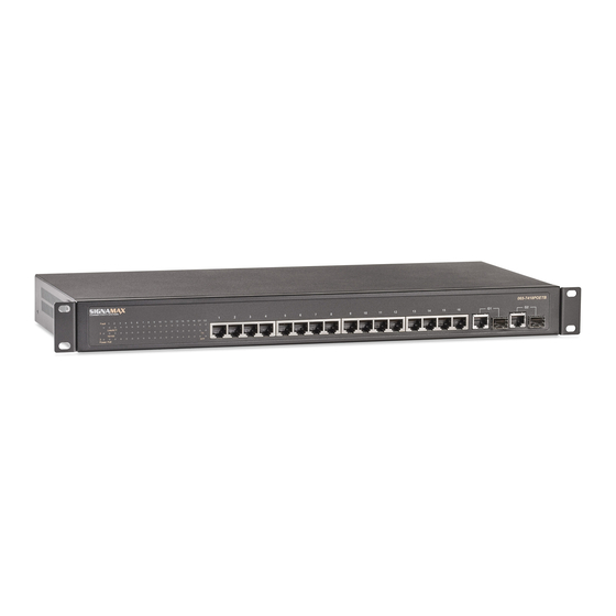 SignaMax 065-7418POETB Ethernet Switch Manuals