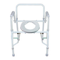 Drive Deluxe steel drop arm commode Quick Start Manual