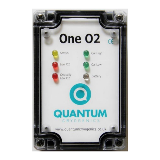 Quantum ONE O2 Installation & Operating Manual