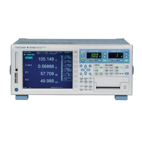 YOKOGAWA WT3001E User Manual