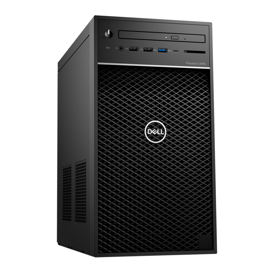 Dell Precision 3640 Tower Setup And Specifications