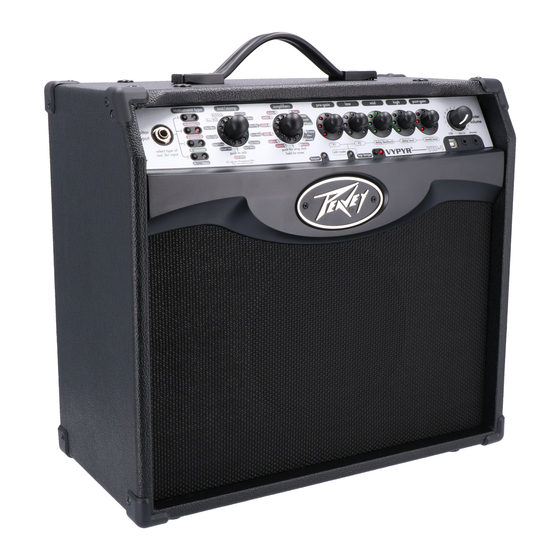 Peavey Vypyr VIP Series Operation And Features
