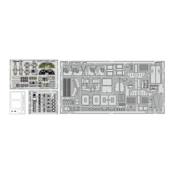 Eduard B-24J interior Assembly Instructions