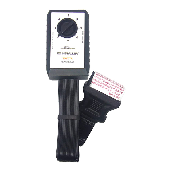 Car Keys Express GMPRR-7011-0 User Manual