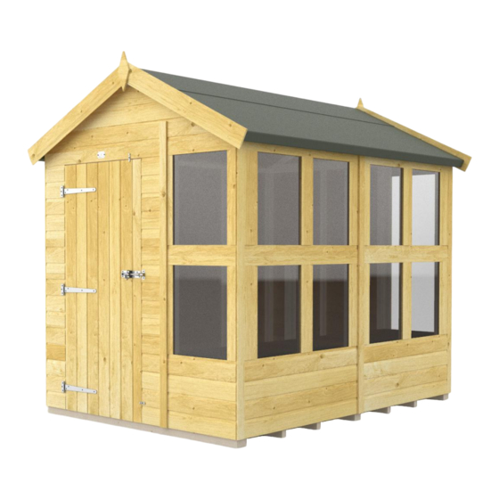 TOTAL SHEDS APEX POTTING SHED 6FT X 8FT ASSEMBLY MANUAL Pdf Download ...