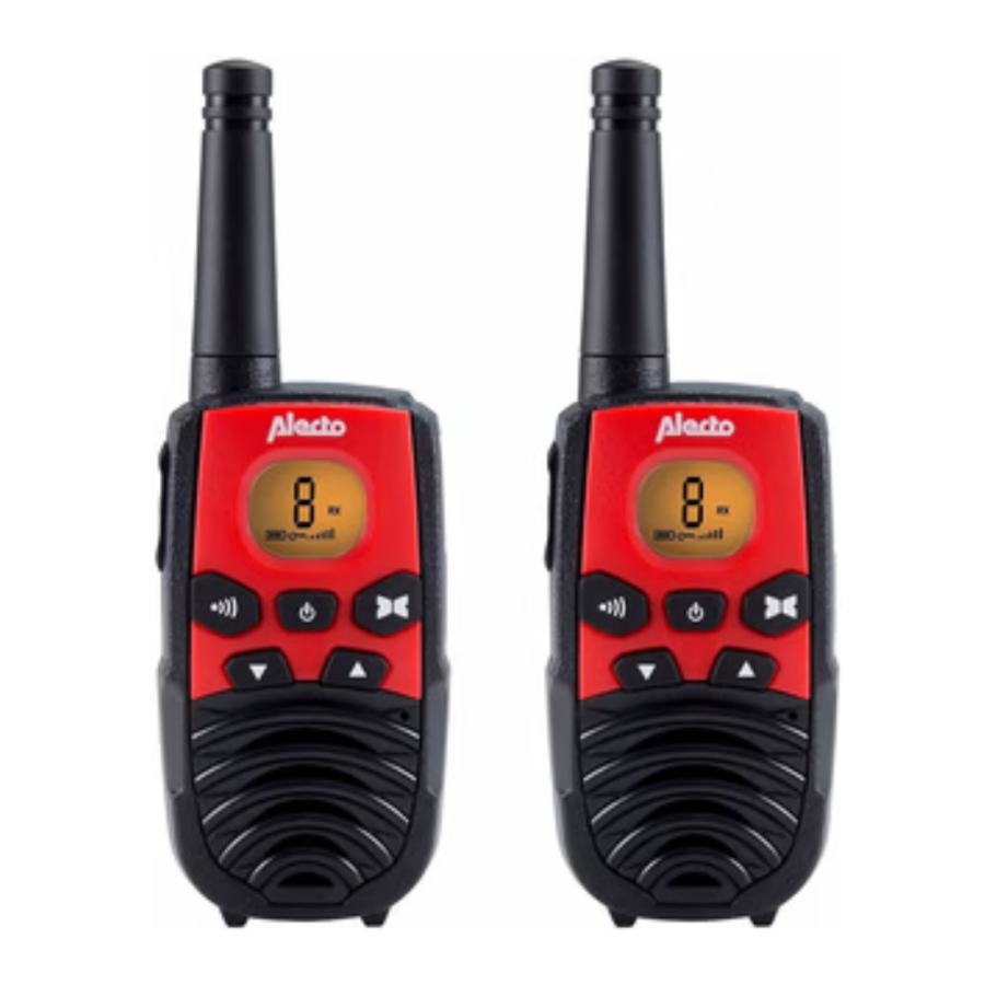 Alecto FR-10 - Walkie-Talkie Manual