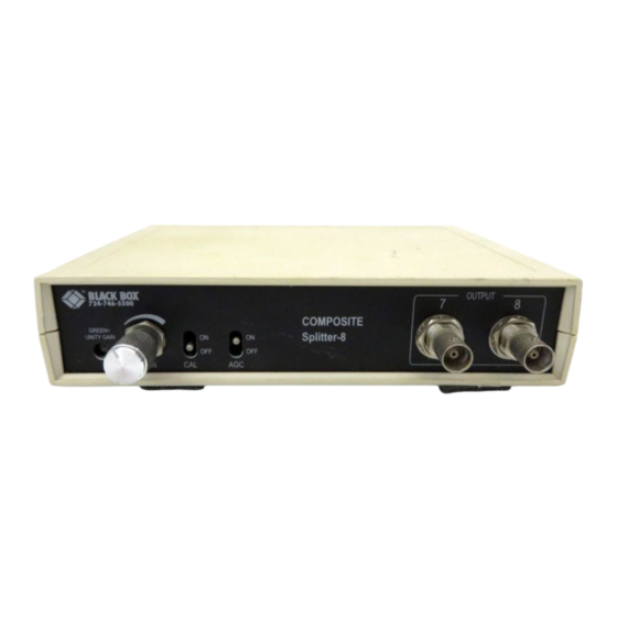 Black Box AC043A Instruction Manual