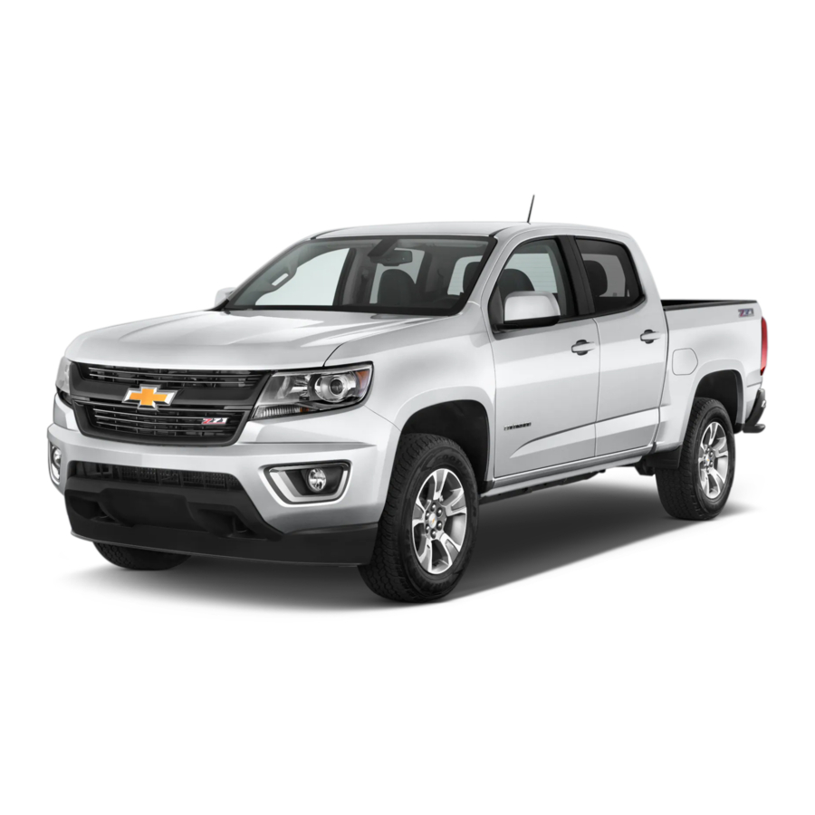 Chevrolet Colorado 2015 Reference Manual