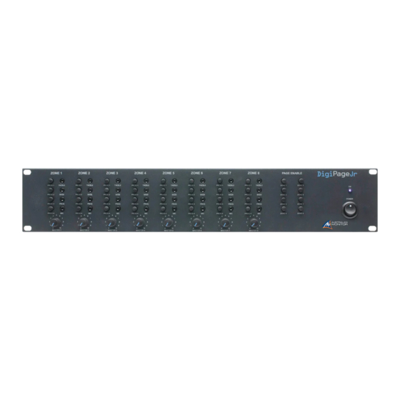 AUSTRALIAN MONITOR DigiPageJr Installation & Operation Manual