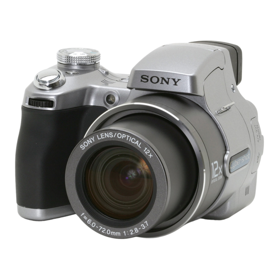 Sony Cyber-shot DSC-H1 User's Manual / Troubleshooting