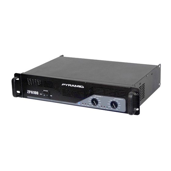 Pyramid ZPA100 Operating Manual