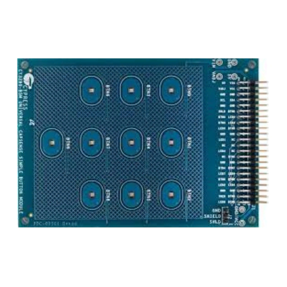 Cypress UNIVERSAL CAPSENSE Quick Start Manual