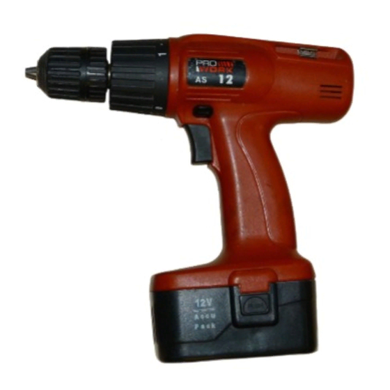 Pro Work AS 12 Operating Instructions Manual