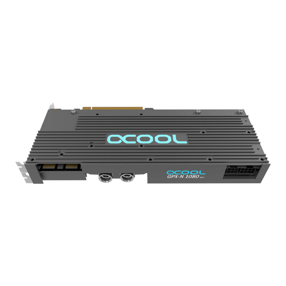 Alphacool NexXxoS GTX-N 1080-M22 Instruction Manual