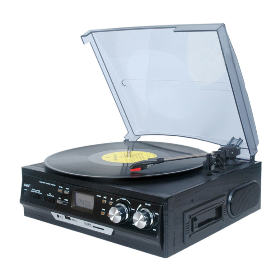 boytone BT-17DJ - Turntable Quick Start Guide