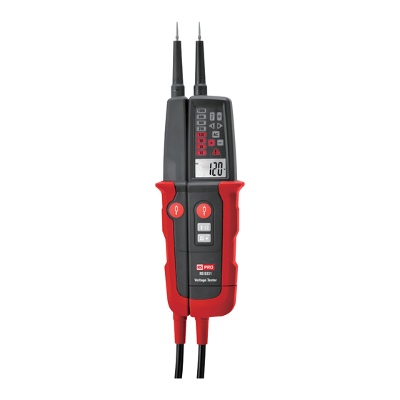 RS PRO RS-9331 Instruction Manual