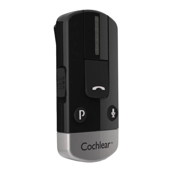 Cochlear Wireless phone clip Quick Manual