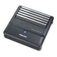 Alpine MRP-F250 - V-Power Amplifier Owner's Manual