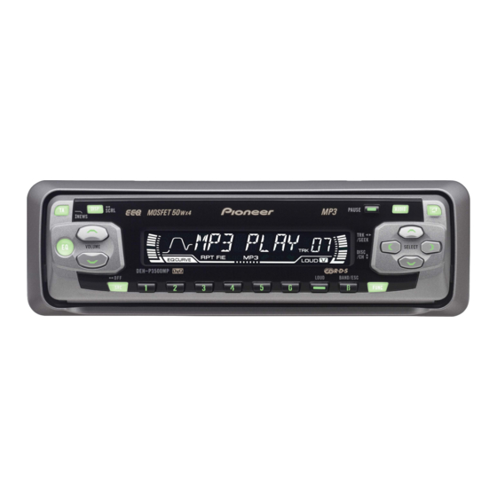 Pioneer DEH-P3500MP Service Manual