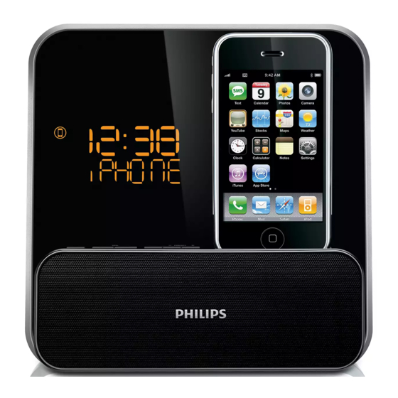 Philips DC315/05 Alarm Clock Radio Manuals