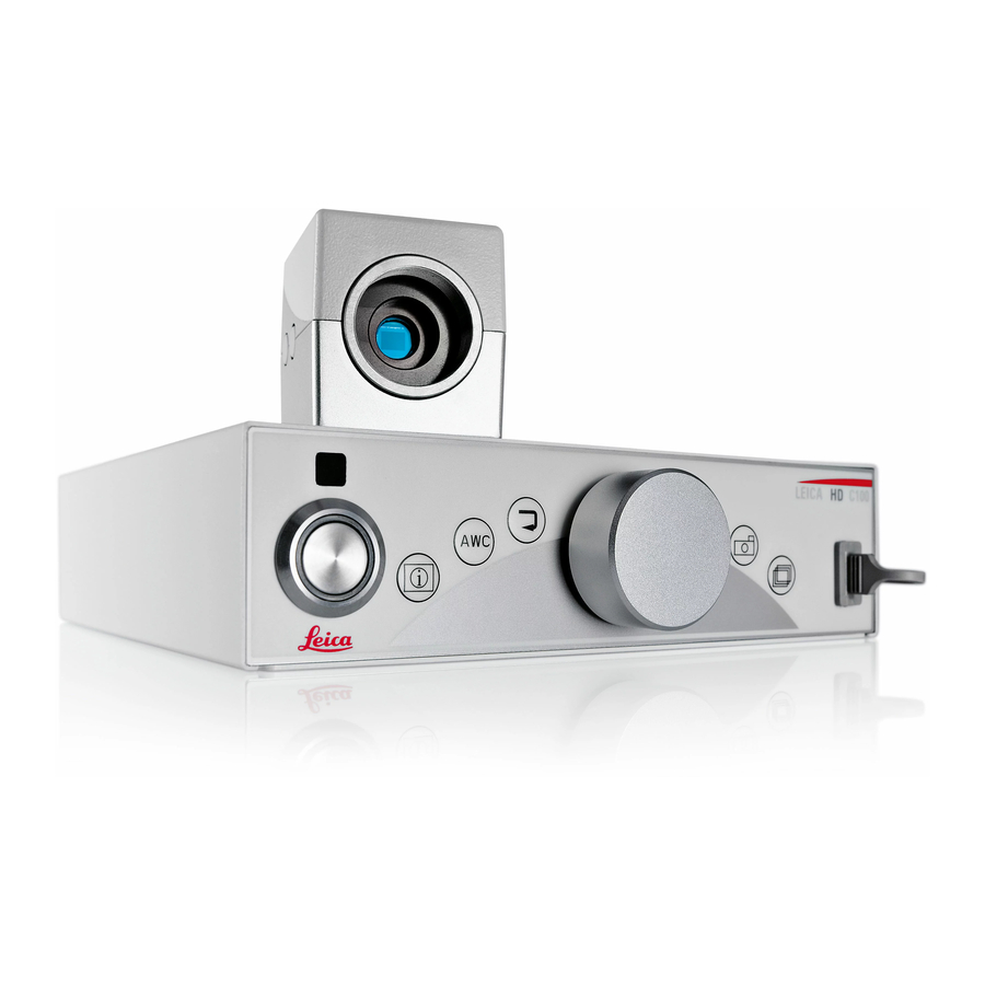 User Manuals: Leica HD C100 Medical Camera