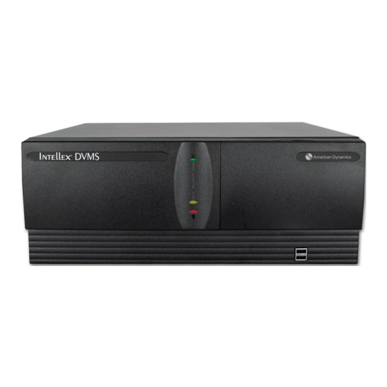 Tyco American Dynamics Intellex Quick Setup Manual