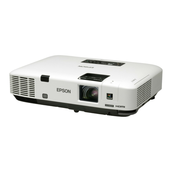 Epson EB-1925W Quick Start Manual