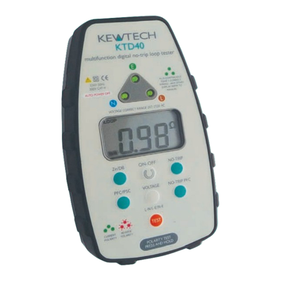 Kewtech KTD40 User Manual