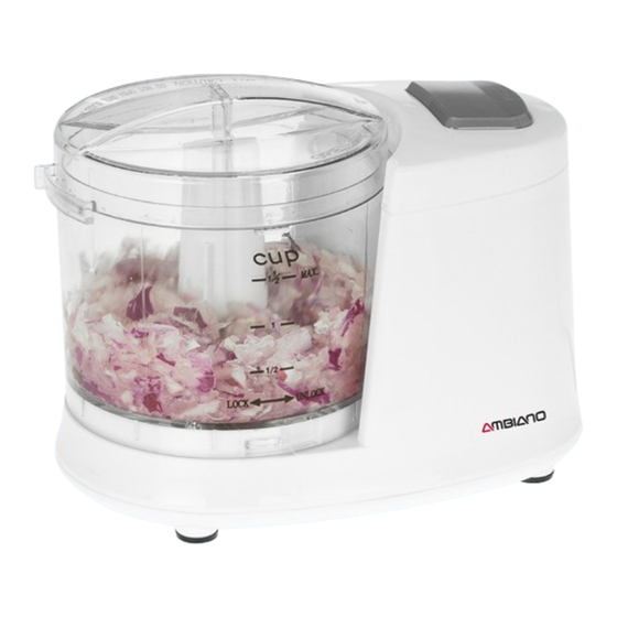 Ambiano NDJ-202 Mini Food Chopper Manuals